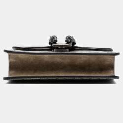 Pre Owned حقيبة كروس غوتشي ديونيسوس صغيرة بنية GG سوبريم