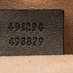 Pre Owned Gucci GG Marmont Large Black Matelasse Leather Belt Bag