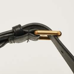 Pre Owned Gucci GG Marmont Large Black Matelasse Leather Belt Bag