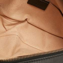 Pre Owned Gucci GG Marmont Large Black Matelasse Leather Belt Bag