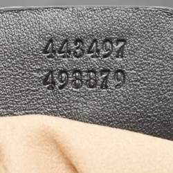 مملوكة مسبقًا حقيبة كتف غوتشي سوداء متوسطة ماتيللاسية جلدية GG مارمونت