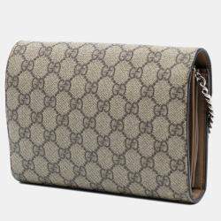 مملوكة مسبقًا Gucci Brown GG Supreme Dionysus Chain Wallet