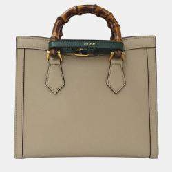 مملوكة مسبقًا Gucci Diana Small Leather Handbag/Shoulder Bag Beige