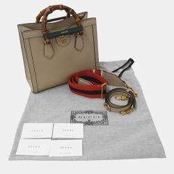 مملوكة مسبقًا Gucci Diana Small Leather Handbag/Shoulder Bag Beige