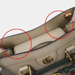 مملوكة مسبقًا Gucci Diana Small Leather Handbag/Shoulder Bag Beige