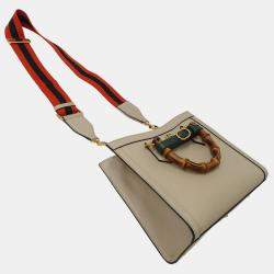 مملوكة مسبقًا Gucci Diana Small Leather Handbag/Shoulder Bag Beige