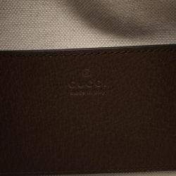 Pre Owned Gucci Ophidia Mini Top Handle Handbag Coated Canvas And Leather Beige Brown Multicolor