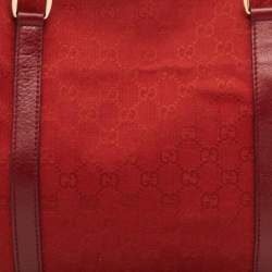 مملوكة مسبقًا Gucci Red GG Canvas and Leather Tote