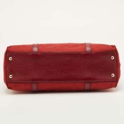 مملوكة مسبقًا Gucci Red GG Canvas and Leather Tote