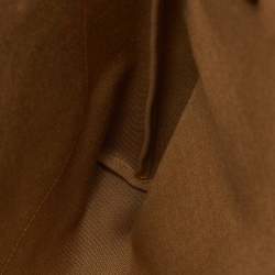 Pre Owned Gucci Sherry Web Beige/Brown GG Supreme Canvas and Leather Tote