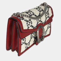 Pre Owned Gucci Multicolor GG Tweed Monogram Small Dionysus Bag