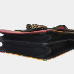 Pre Owned حقيبة غوتشي ديونيسوس يد علوية ميديوم توكيو ساتان جلد عجل بامبو ويب صفراء