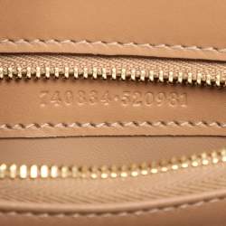 Pre Owned Gucci Deco Small Brown Quilted Leather Shoulder Bag