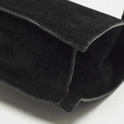 Pre Owned Gucci G-Frame Vintage Black Suede Tote