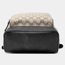Pre Owned Gucci Brown Small GG Supreme Eden Day Backpack