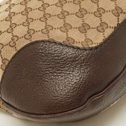 Pre Owned Gucci Charlotte Brown/Beige GG Canvas Hobo