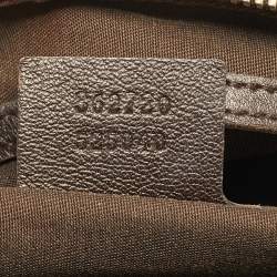 مملوكة مسبقًا حقيبة بوسطن غوتشي جوي جلد غوتشيسيما بني داكن وسط