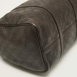 مملوكة مسبقًا حقيبة بوسطن غوتشي جوي جلد غوتشيسيما بني داكن وسط