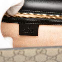 Pre Owned Gucci Brown Large GG Supreme Osiride Padlock Crossbody