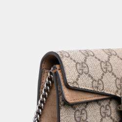 Pre Owned Gucci Brown Mini GG Supreme Dionysus Crossbody