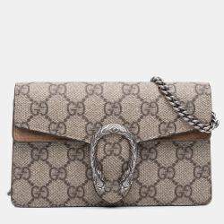 Pre Owned Gucci Brown Mini GG Supreme Dionysus Crossbody