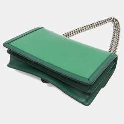 Pre Owned Gucci Dionysus 400249 Women's Leather Shoulder Bag Green