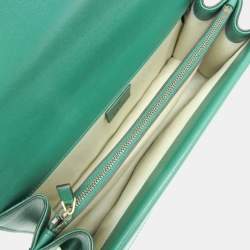 Pre Owned Gucci Dionysus 400249 Women's Leather Shoulder Bag Green