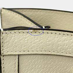 Pre Owned Gucci Diana Small Bag Bamboo Gg Marmont Leather White