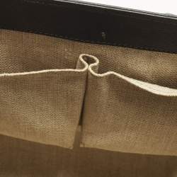 Pre Owned Gucci New Bullet Bamboo Medium Black Leather Bag