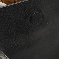 Pre Owned Gucci New Bullet Bamboo Medium Black Leather Bag