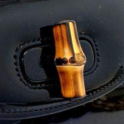 Pre Owned Gucci Black Patent Leather Patent 1947 Mini Top Handle Bag