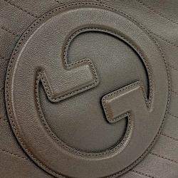 Pre Owned حقيبة يد غوتشي بلوندي جلد بني صغير