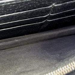 Pre Owned Gucci Black Leather GG Marmont Crystal Chain Crossbody Bag