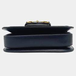 Pre Owned Gucci Navy Blue Pink Suede Gucci Navy Blue, Pink Suede 1955 Horsebit Shoulder Bag