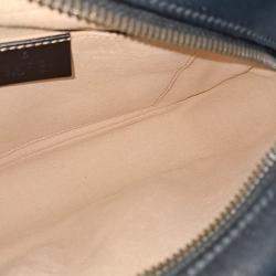 Pre Owned حقيبة كروس غوتشي جلد مارمونت سوداء