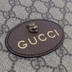 مملوكة مسبقًا Gucci Beige Brown Leather and PVC Neo Vintage GG Medium Messenger Bag