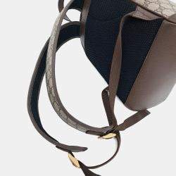 Pre Owned Gucci Brown PVC Ophidia GG Supreme Backpack Small
