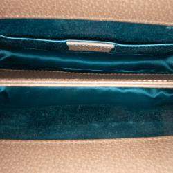 Pre Owned Gucci Brown Small GG Supreme Web Ophidia Chain Crossbody