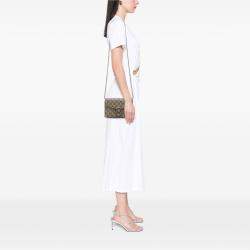 Pre Owned Gucci Brown GG Supreme Dionysus Chain Wallet