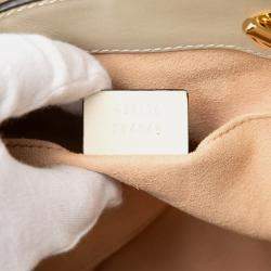 Pre Owned Gucci Brown Small GG Supreme Padlock Tote