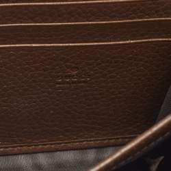 مملوكة مسبقًا Gucci GG Marmont Brown Leather Wallet on Chain