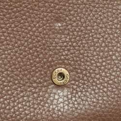 مملوكة مسبقًا Gucci GG Marmont Brown Leather Wallet on Chain