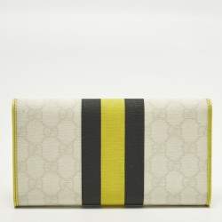 مملوكة مسبقًا Gucci Tricolor GG Supreme Canvas Continental Wallet