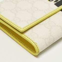 مملوكة مسبقًا Gucci Tricolor GG Supreme Canvas Continental Wallet