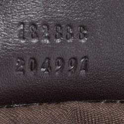 Pre Owned Gucci Babouska Indy Large Beige Canvas and Leather Hobo