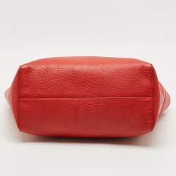 مملوكة مسبقًا Gucci Swing Medium Red Leather Tote