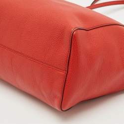مملوكة مسبقًا Gucci Swing Medium Red Leather Tote
