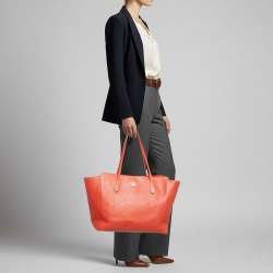 مملوكة مسبقًا Gucci Swing Medium Red Leather Tote