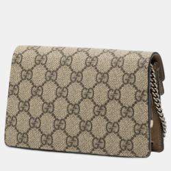 مملوكة مسبقًا Gucci Beige Mini GG Supreme Dionysus Crossbody