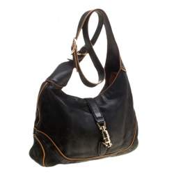 مملوكة مسبقًا Gucci Black Leather New Jackie Shoulder Bag